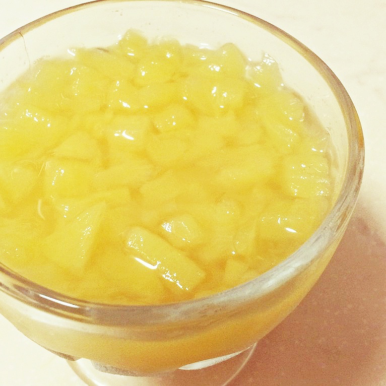 糖醋小丸子做的菠萝果冻