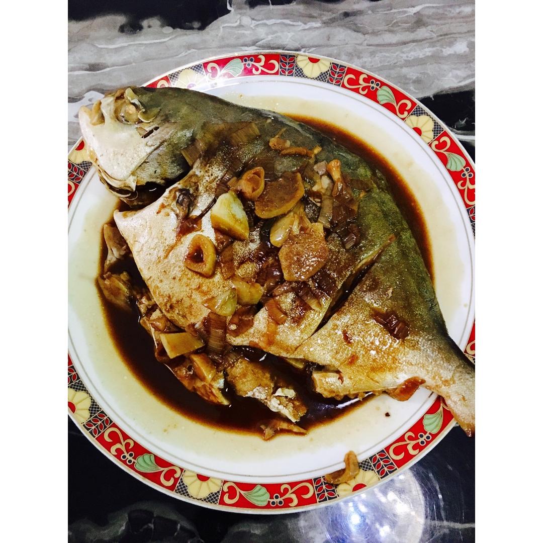 家常红烧鲳鱼