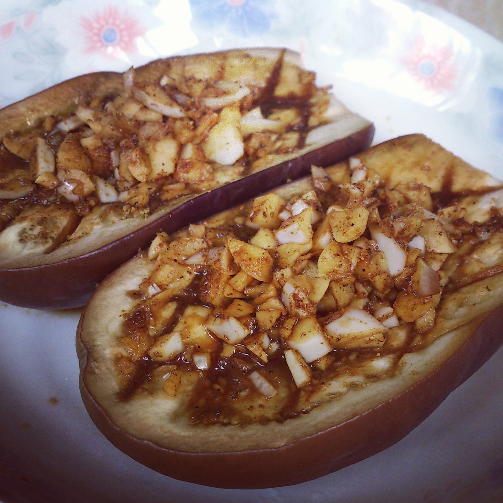 微波炉做出街头烧烤风的茄子