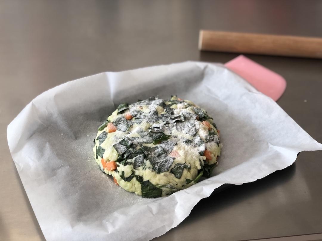 菠菜南瓜奶酪丹波面包丨健康·烘焙