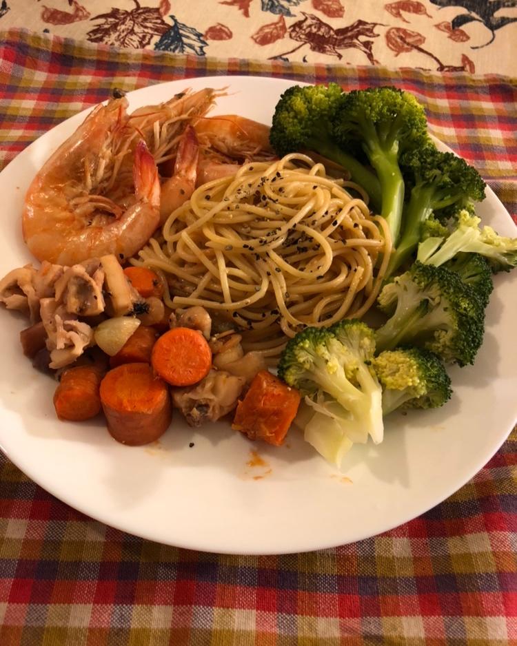 香蒜海鲜意大利面