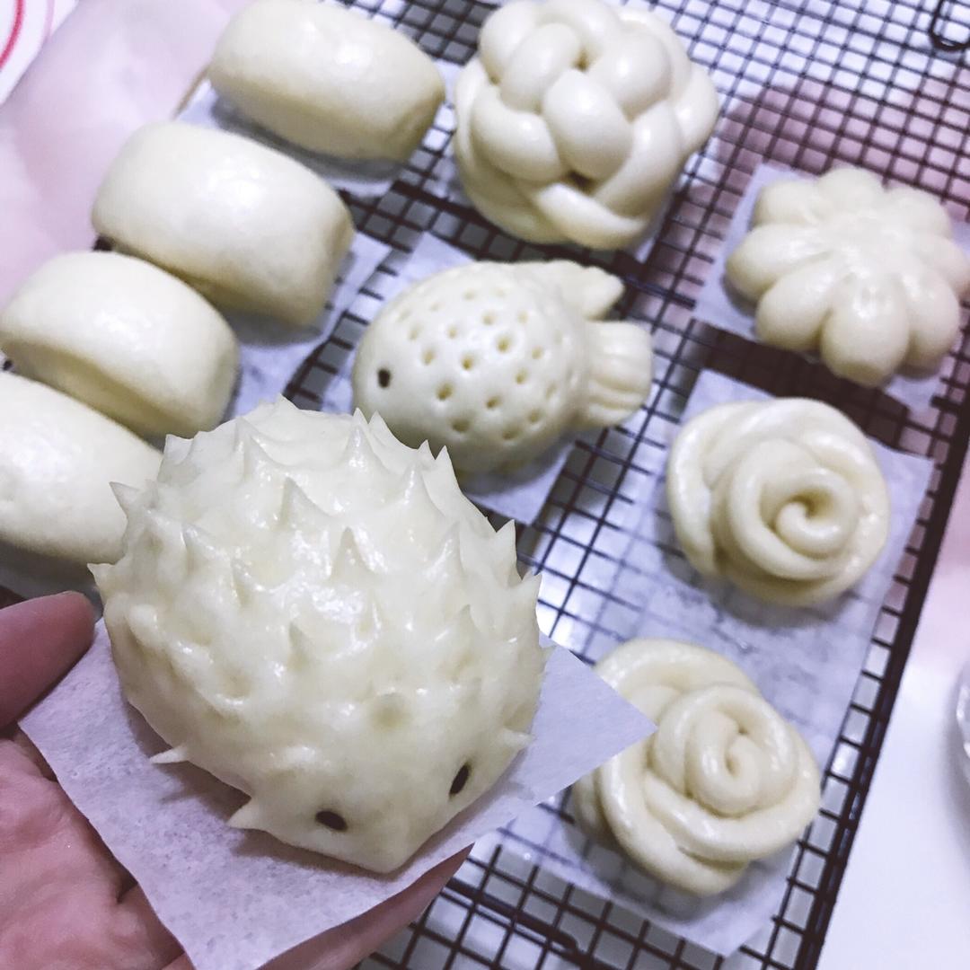 纯手工奶香馒头【无泡打粉，无添加】