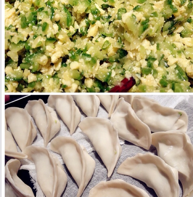 西葫芦鸡蛋虾皮饺子