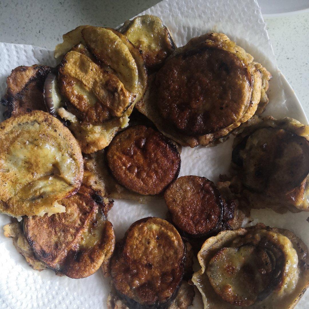 家常主食 炸茄盒 肉馅儿茄子