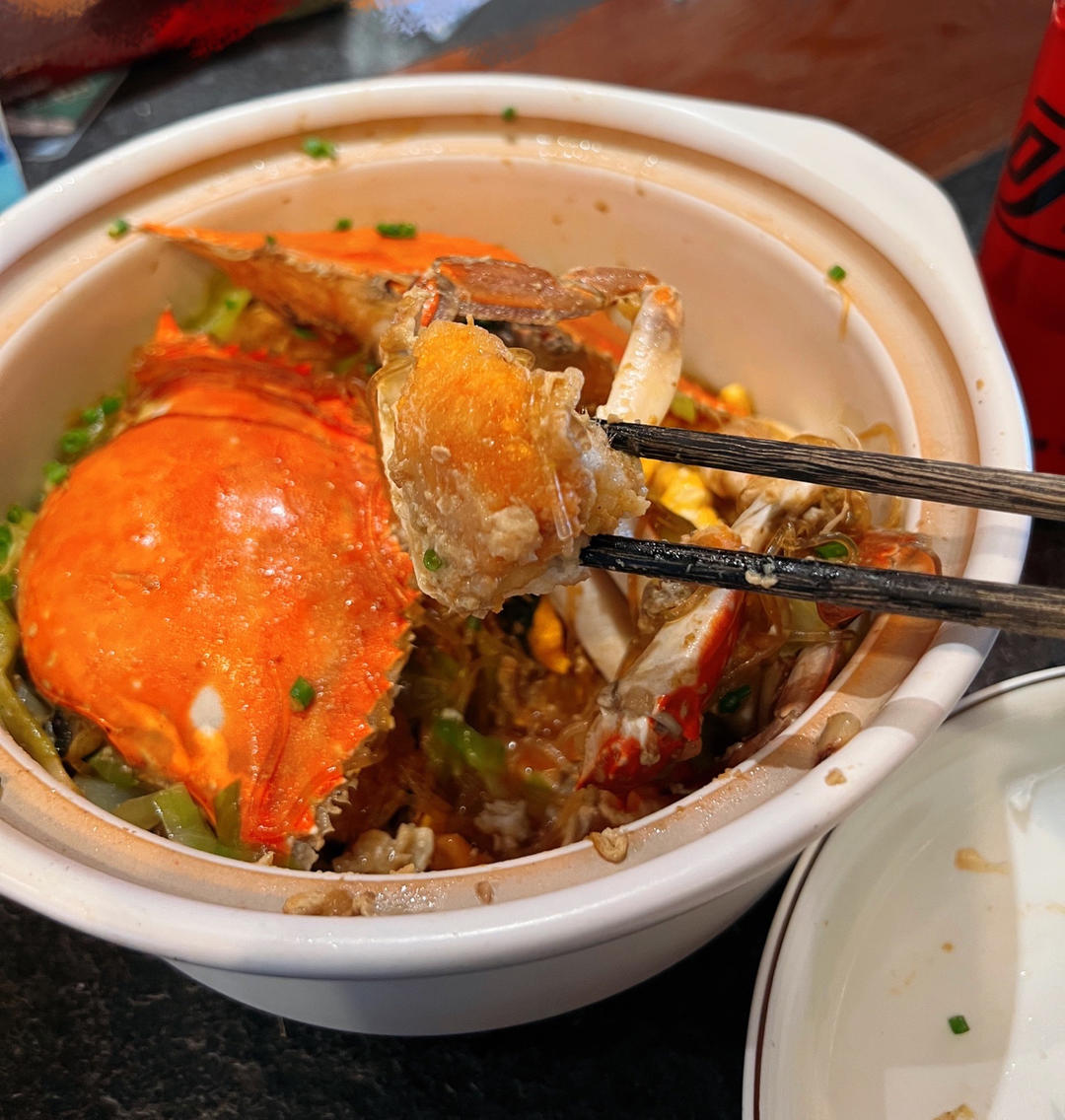 【膏满蟹肥】粤式螃蟹粉丝煲🦀（附详细杀蟹方法～）