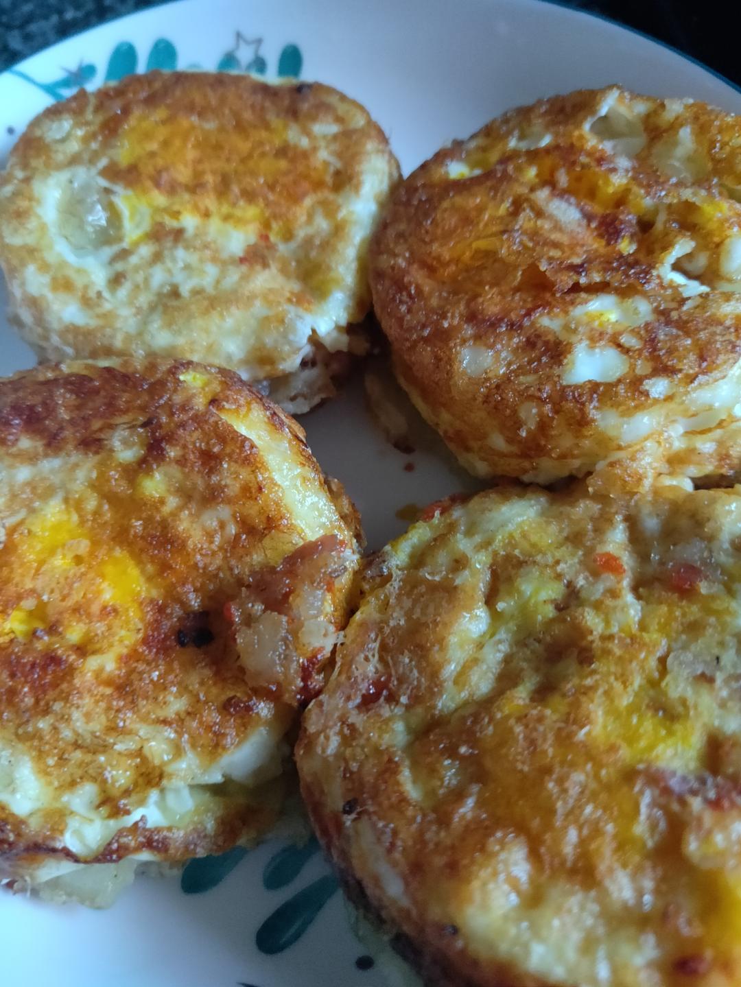 脆皮软糯鸡蛋汉堡