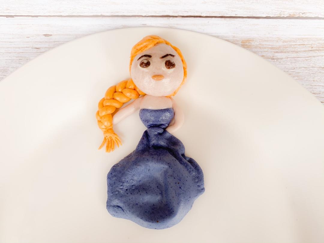 自创卡通馒头艾莎馒头《冰雪奇缘》家庭馒头版上映