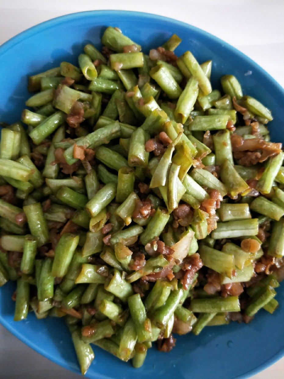 经典酸豆角炒肉末