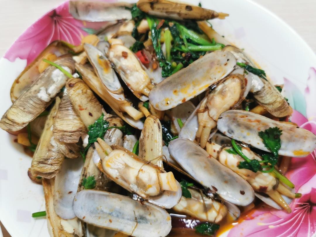 爆炒蛏子