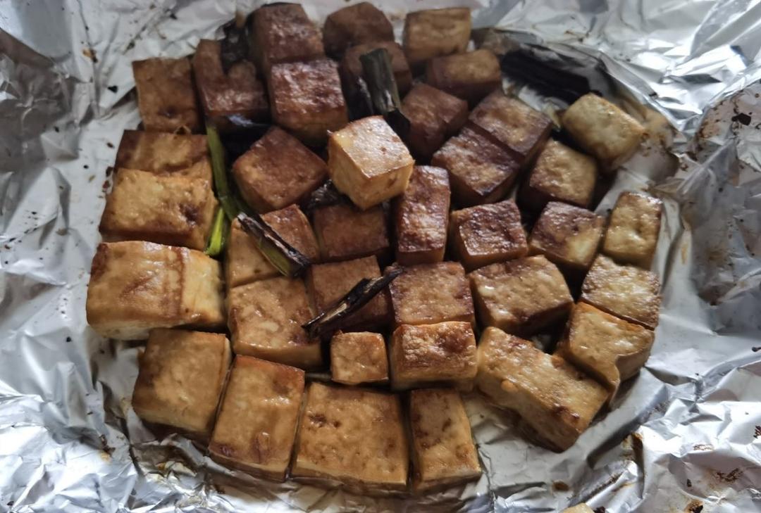 空气炸锅版香煎豆腐