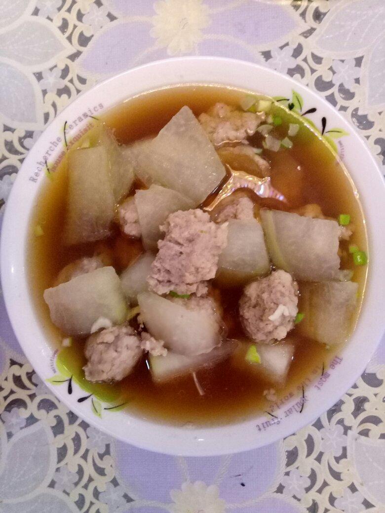 夏天不可错过的家常味--冬瓜丸子汤