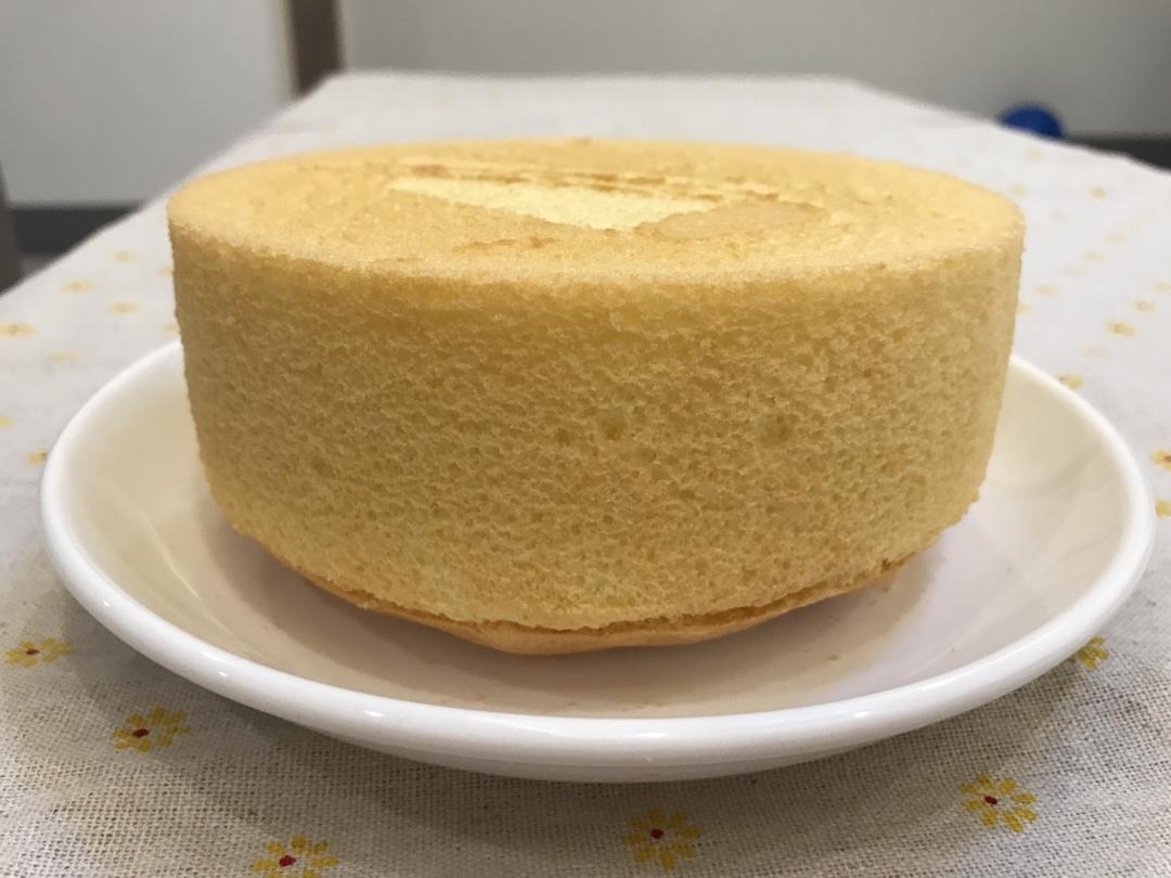 6寸2蛋完美戚风蛋糕