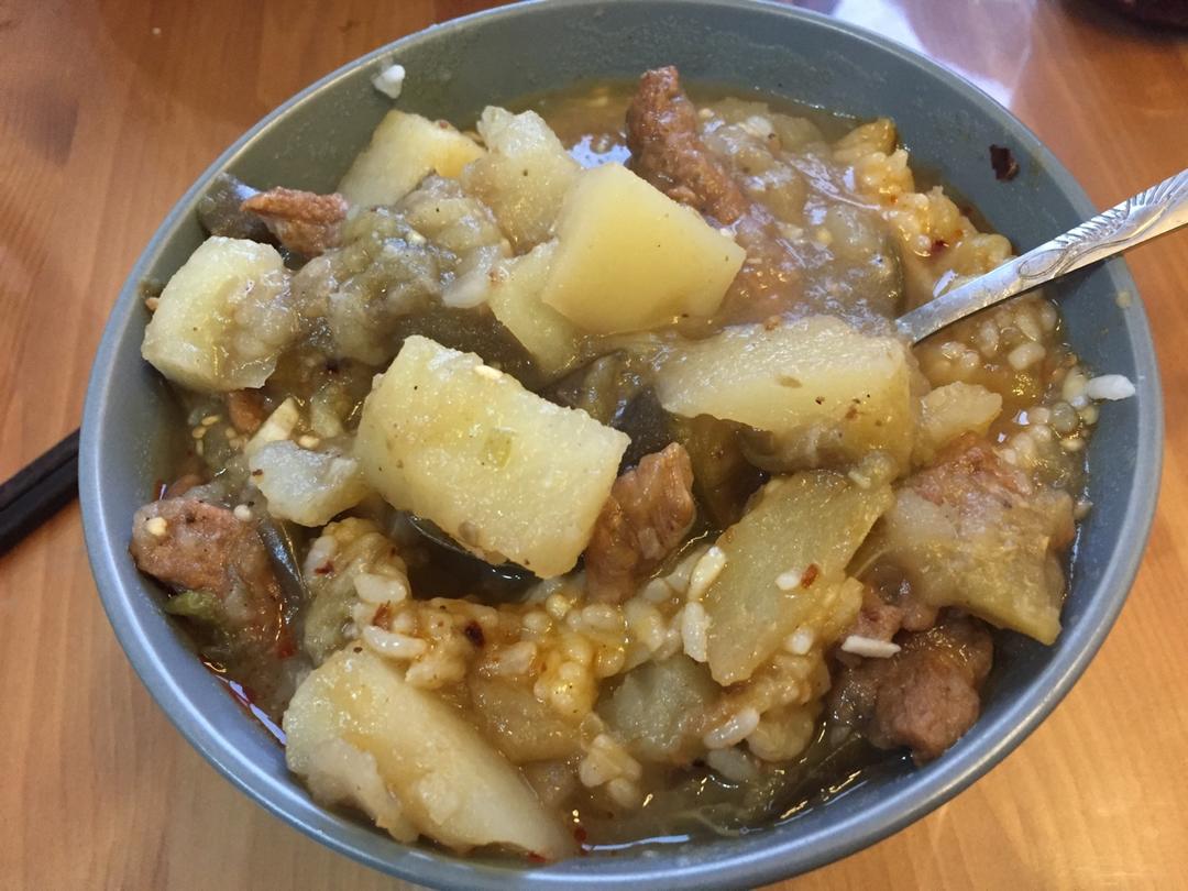 土豆炖茄子