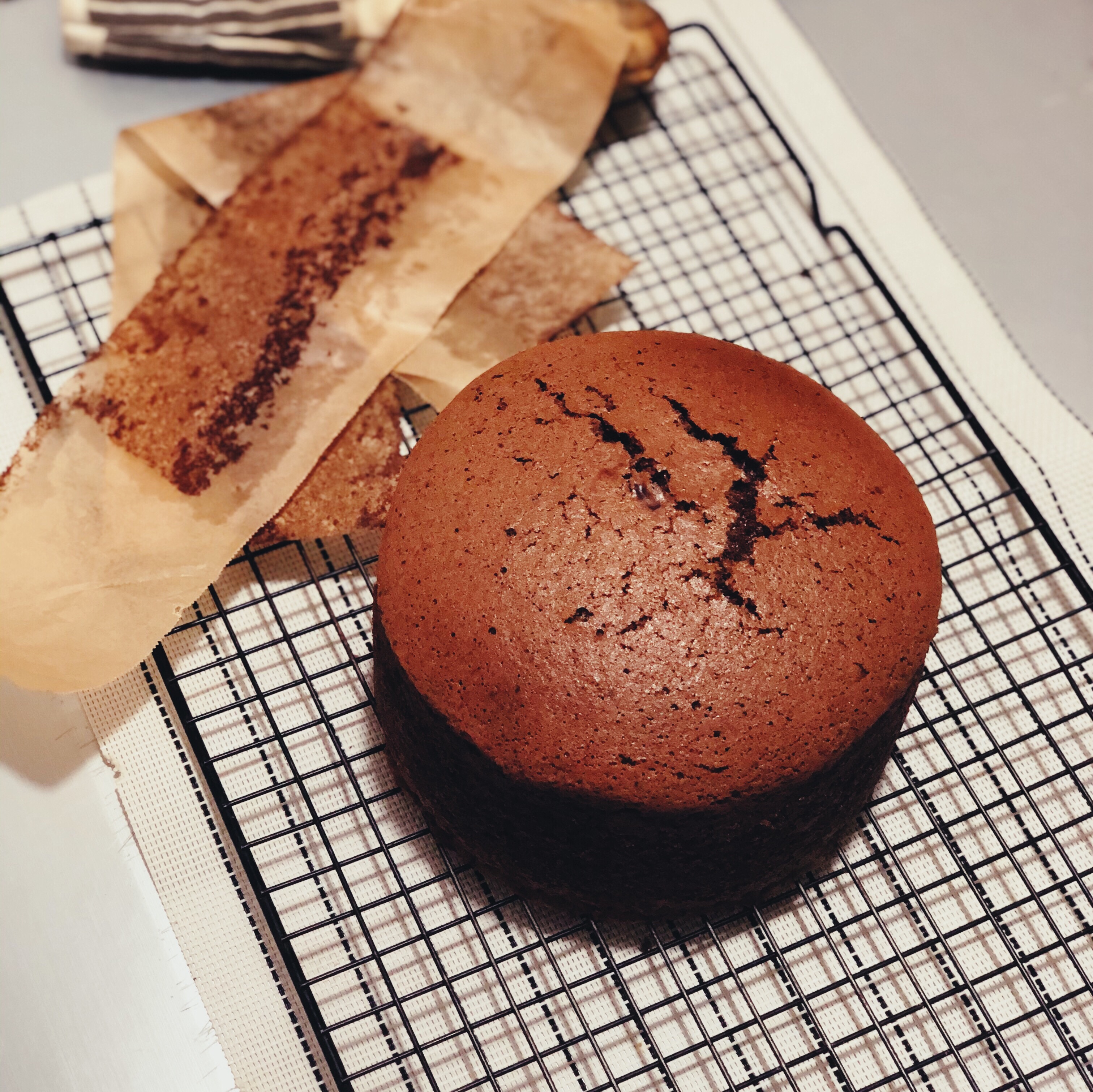 日式巧克力海绵蛋糕的做法 步骤12