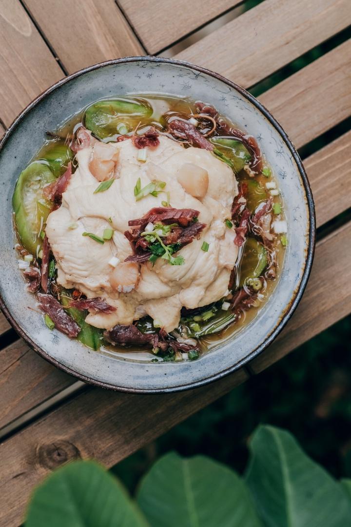 养生减脂餐—宣威火腿蒸鸡胸