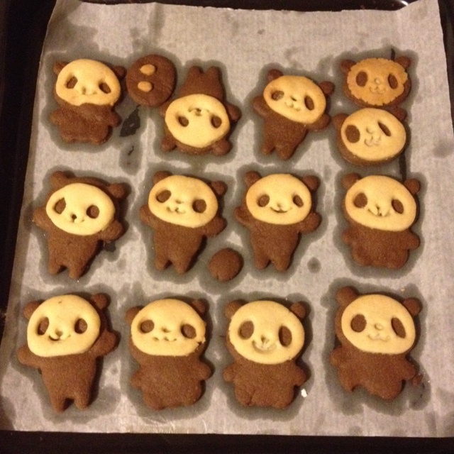 可爱的小熊饼干