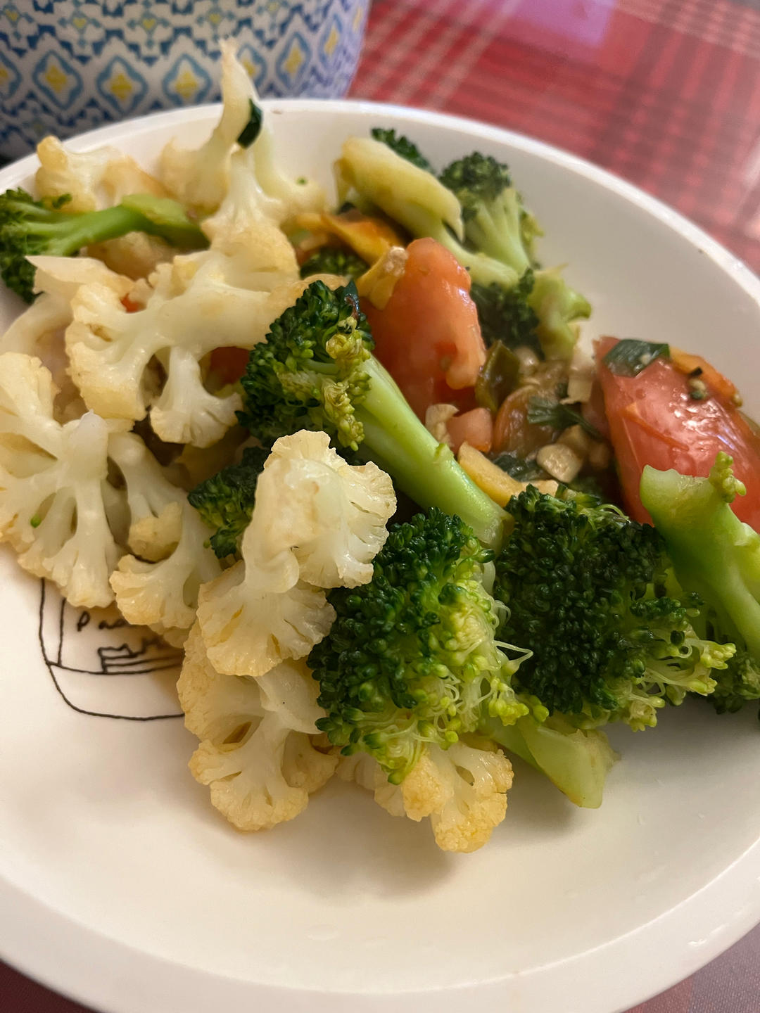 蚝油双花（西兰花和花菜）