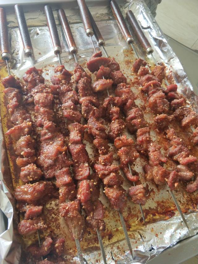 烤箱猪肉串