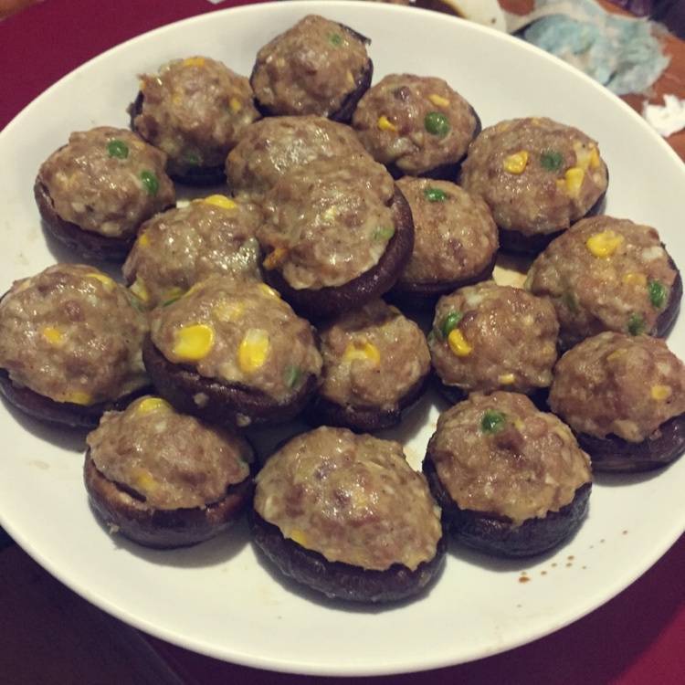 香菇烤肉饼