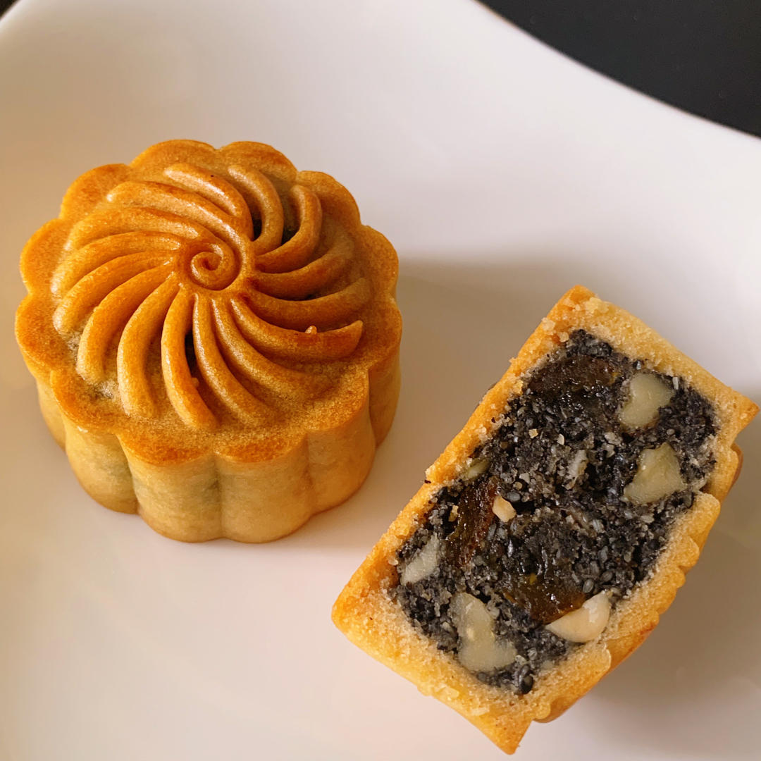 椒盐黑麻馅——苏式月饼