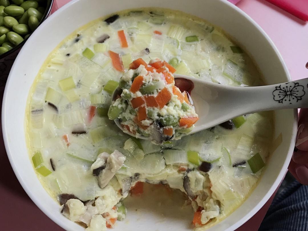杂蔬🍳蒸蛋的做法