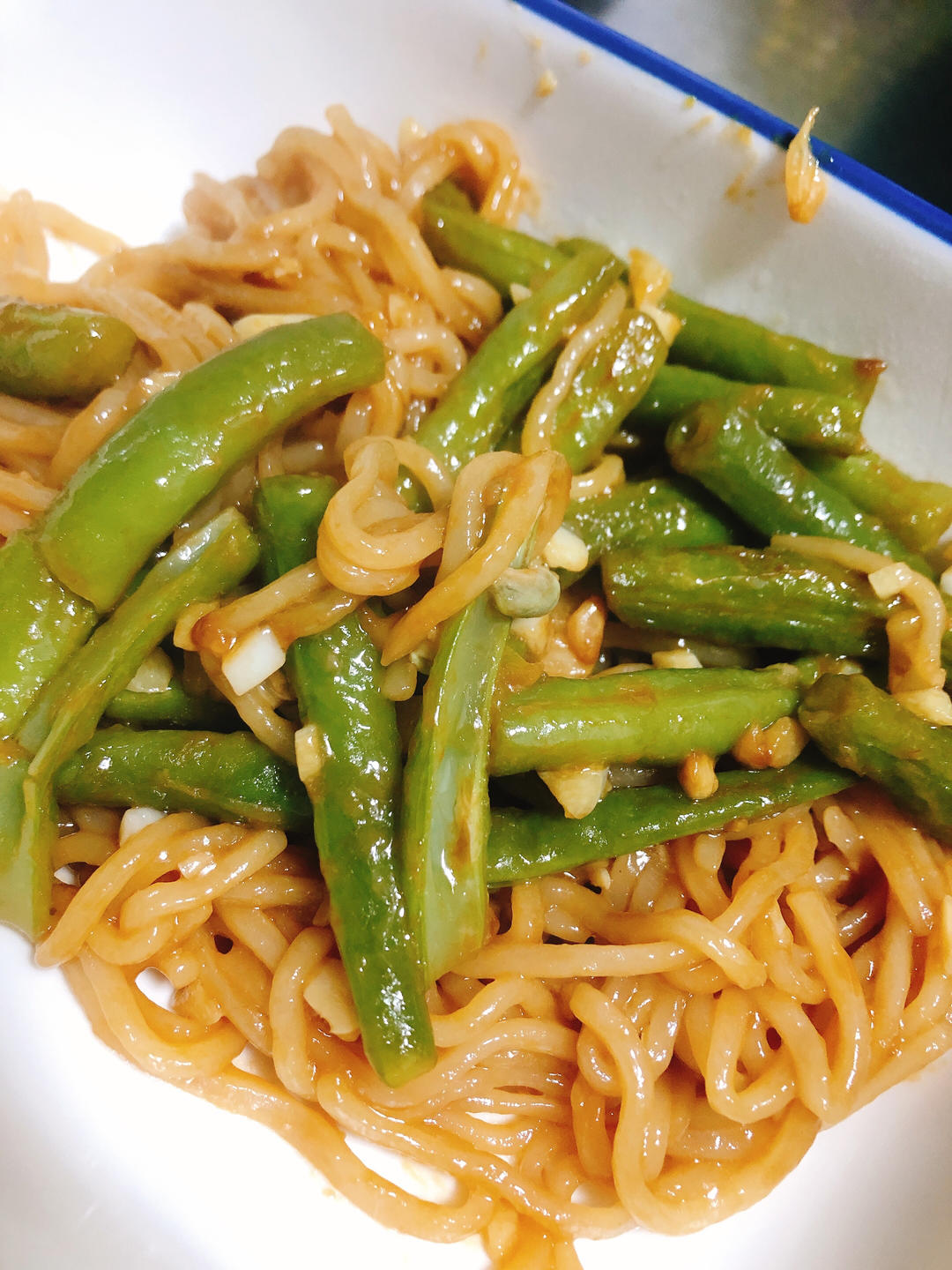 地道老北京扁豆焖面 豆角焖面 太好吃小心吃撑哦