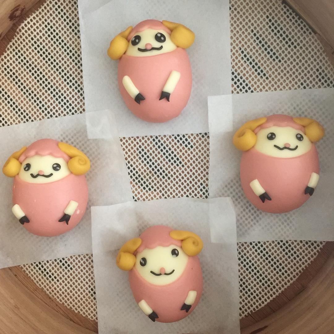小羊咩咩卡通馒头（儿童早餐）