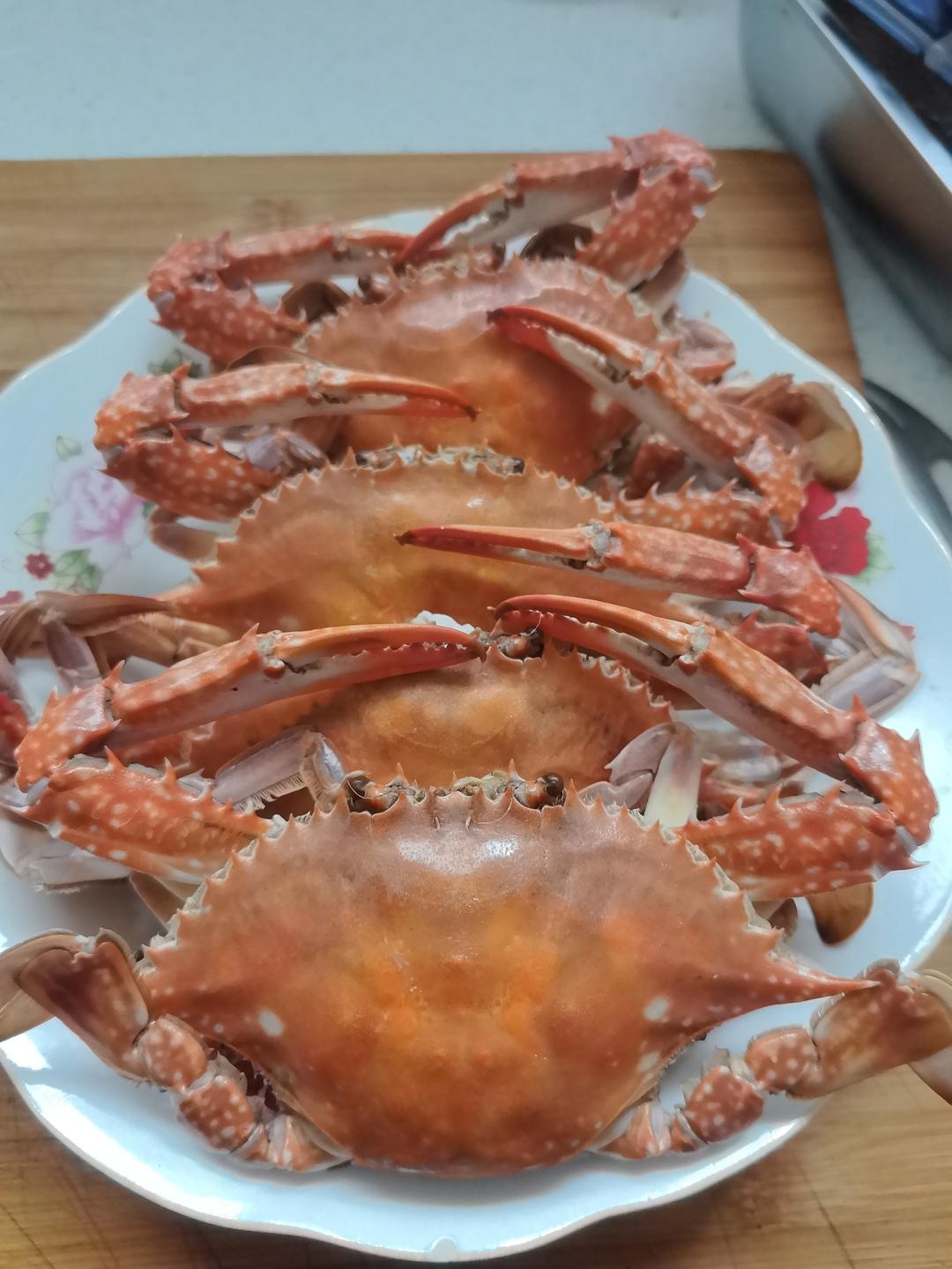 清蒸螃蟹（梭子蟹）