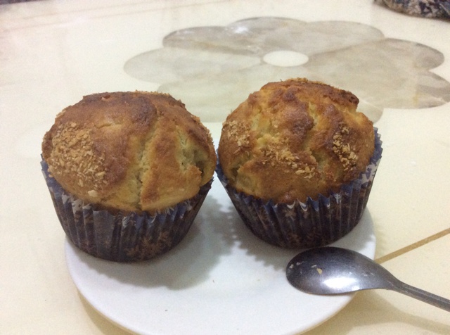 快手香蕉纸杯蛋糕