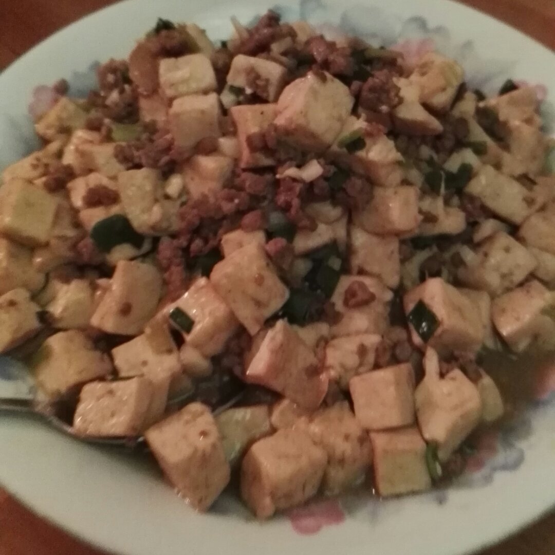 蒜香肉末烧豆腐