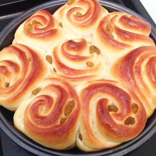 蜂蜜红提牛奶小面包