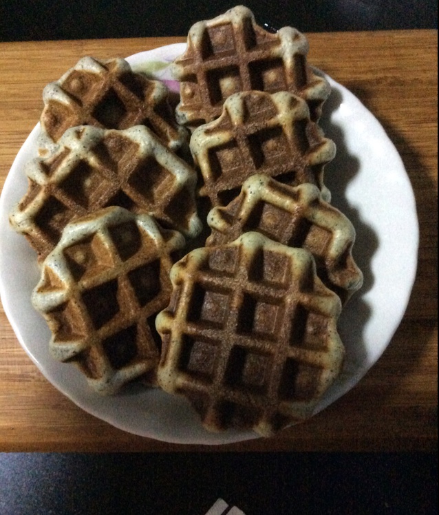 黑芝麻华夫饼
