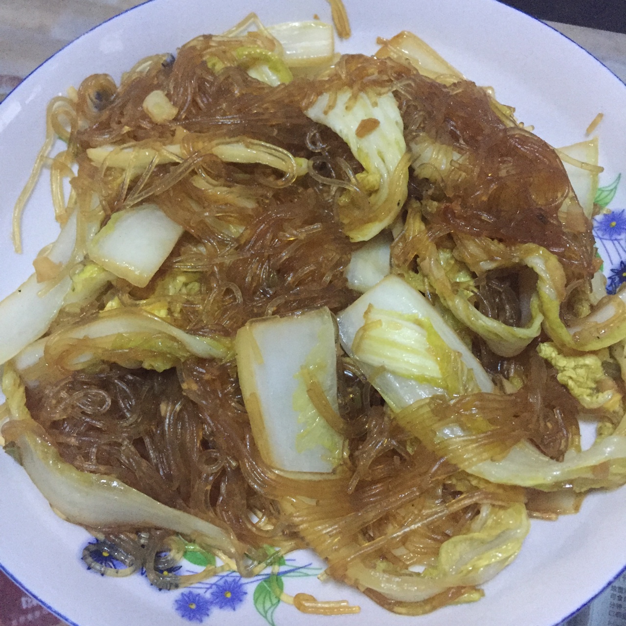 娃娃菜炒粉丝