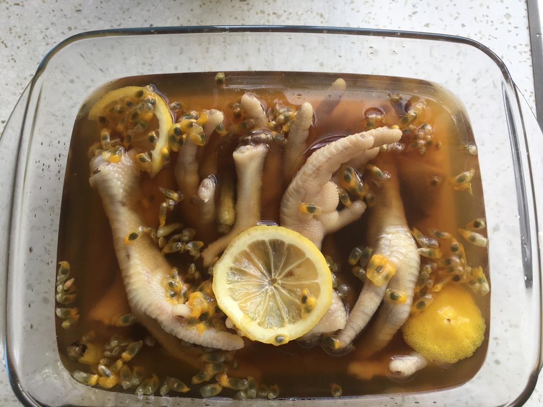 自制柠檬百香果鸡爪
