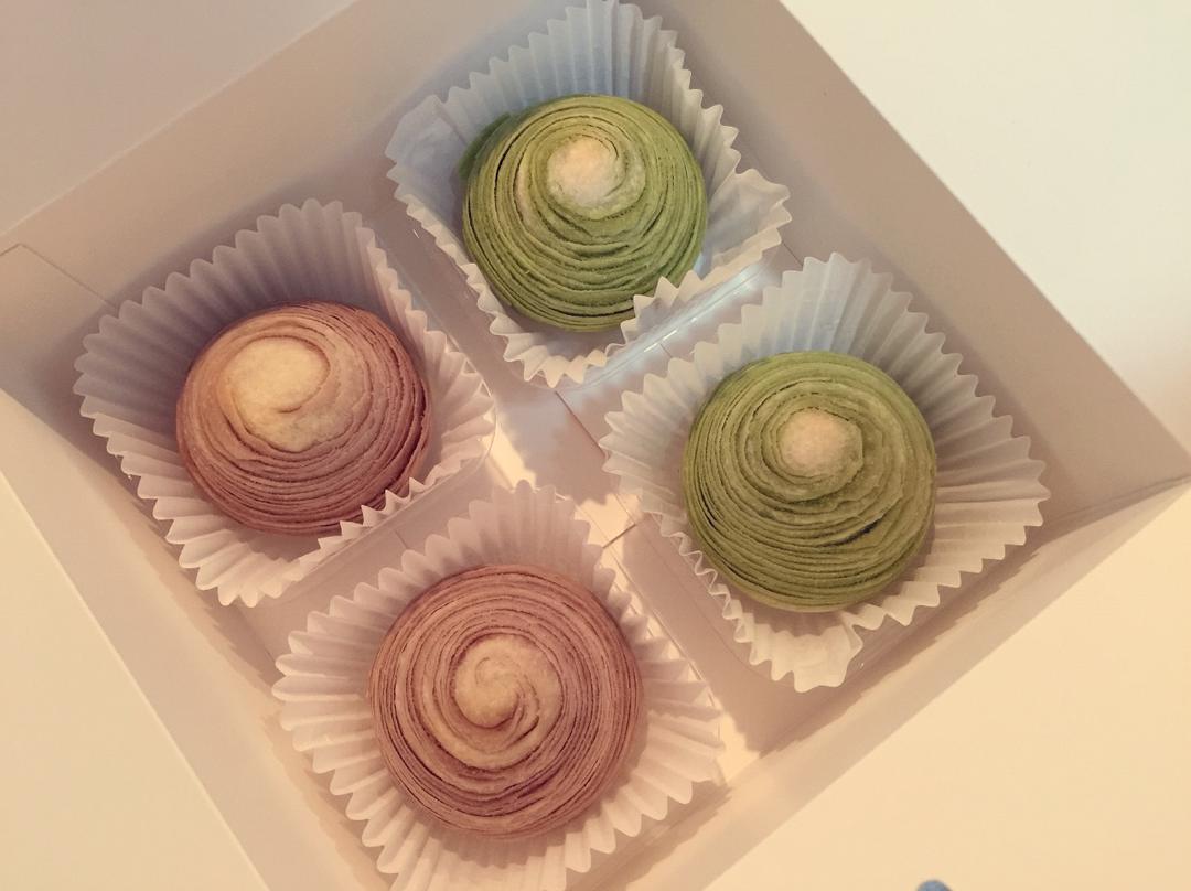 蛋黄酥~紫薯、抹茶、原味~花好月圆，中秋快乐~内附一次做六色蛋黄酥方法~