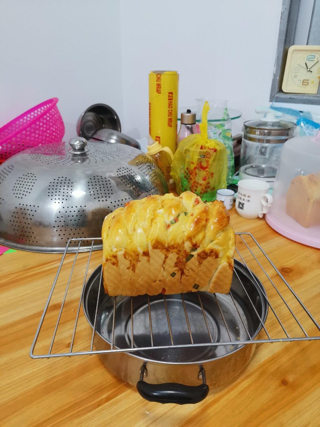 香葱肉松手撕吐司