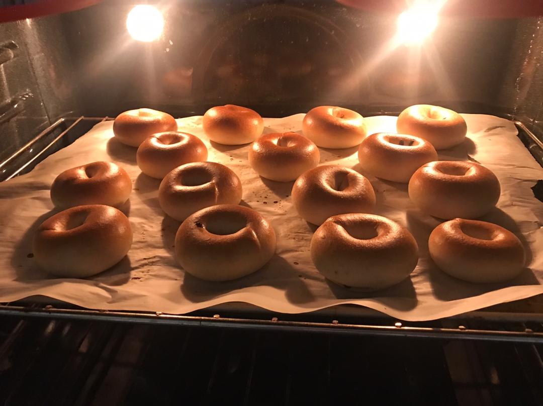 （无油）全麦黑麦贝果bagel~咬劲十足，越嚼越香