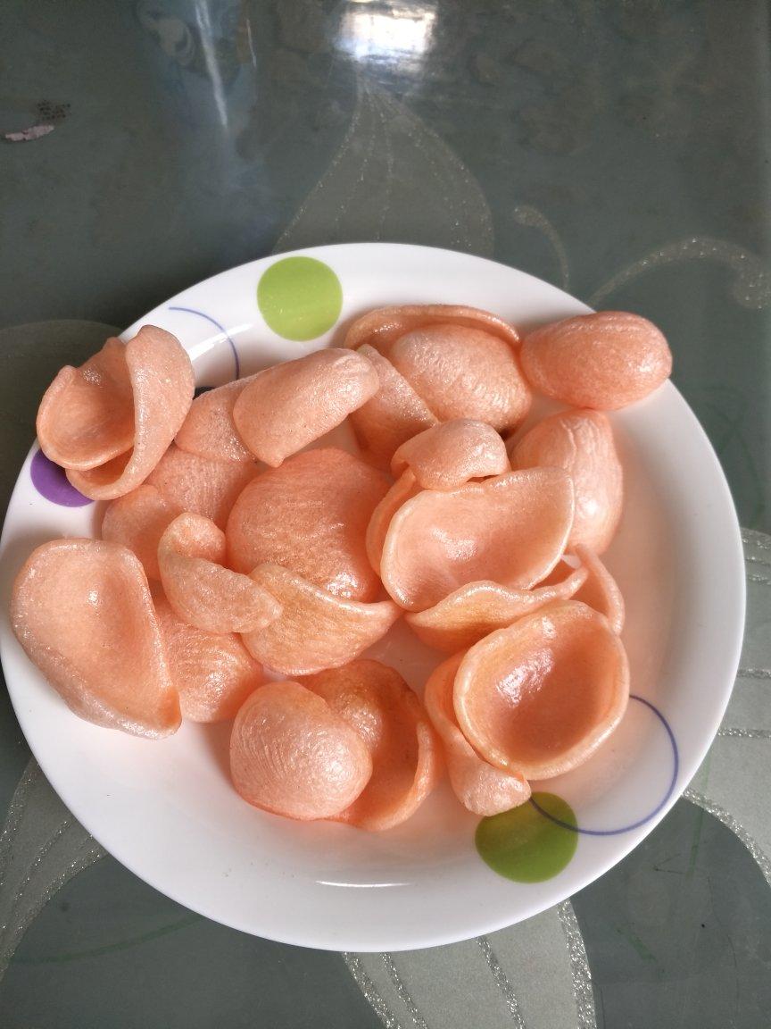 891002做的无油健康版微波炉虾片