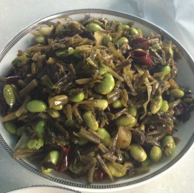 雪菜毛豆