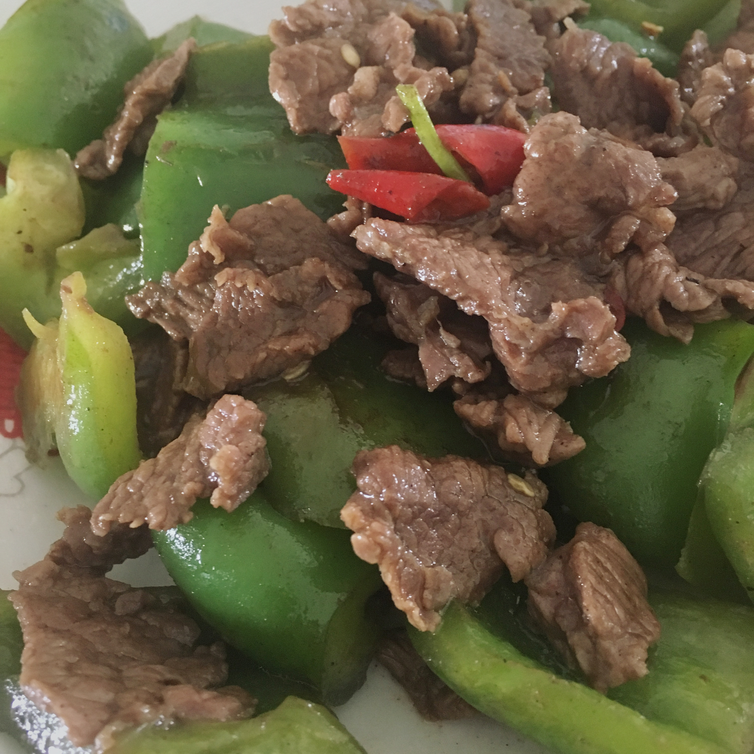 青椒炒牛肉