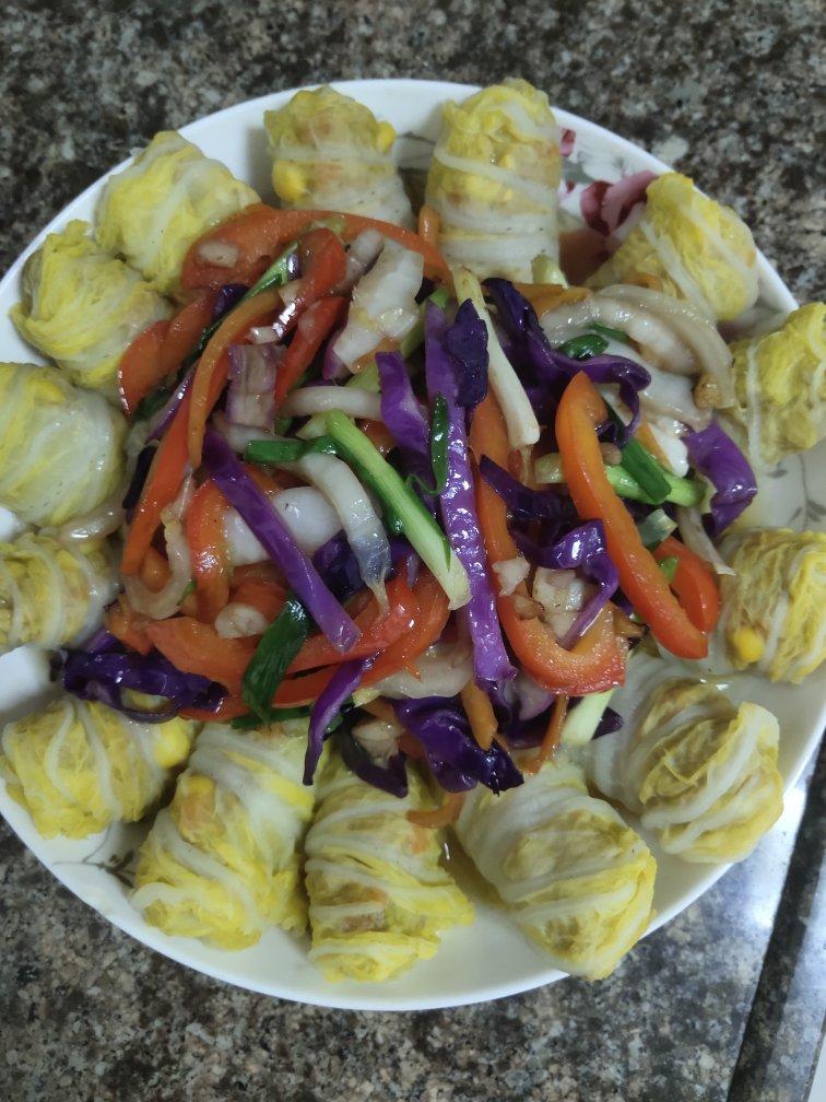 方便好吃的娃娃菜包肉