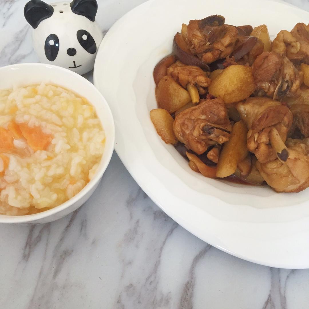 土豆炖鸡块