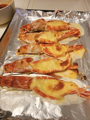 快手10分钟芝士烤大虾之阿根廷红虾的做法 步骤13