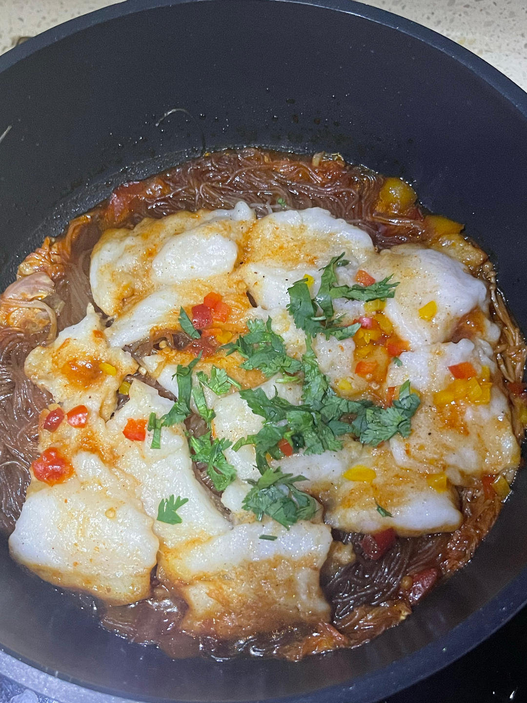 龙利鱼粉丝煲