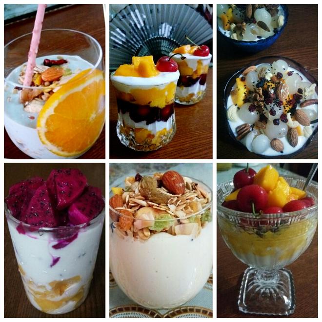 各种坚果酸奶水果捞（健康减脂）的做法