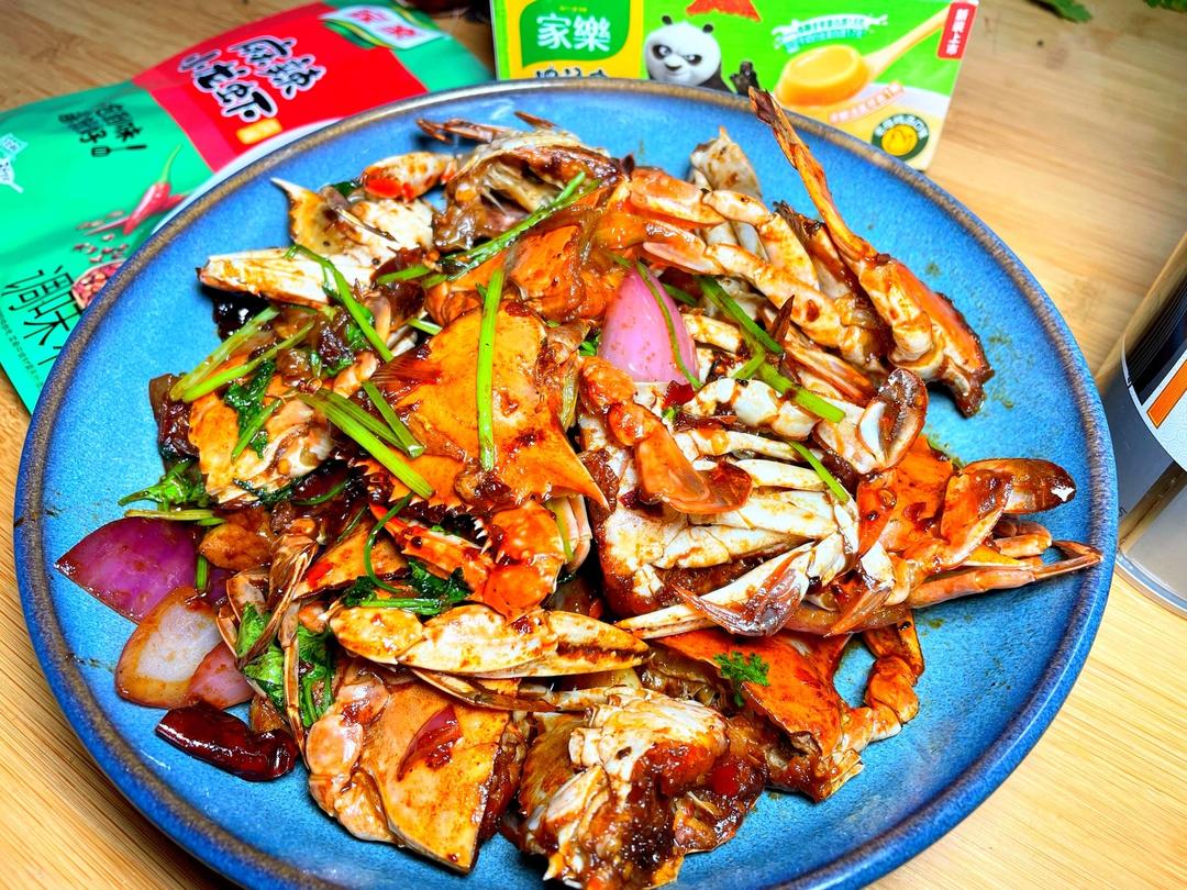 辣炒螃蟹的做法