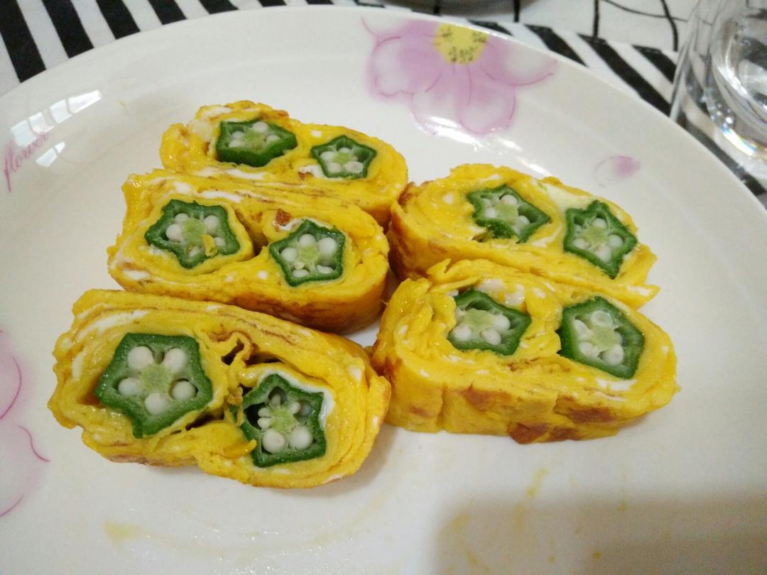 秋葵厚蛋烧