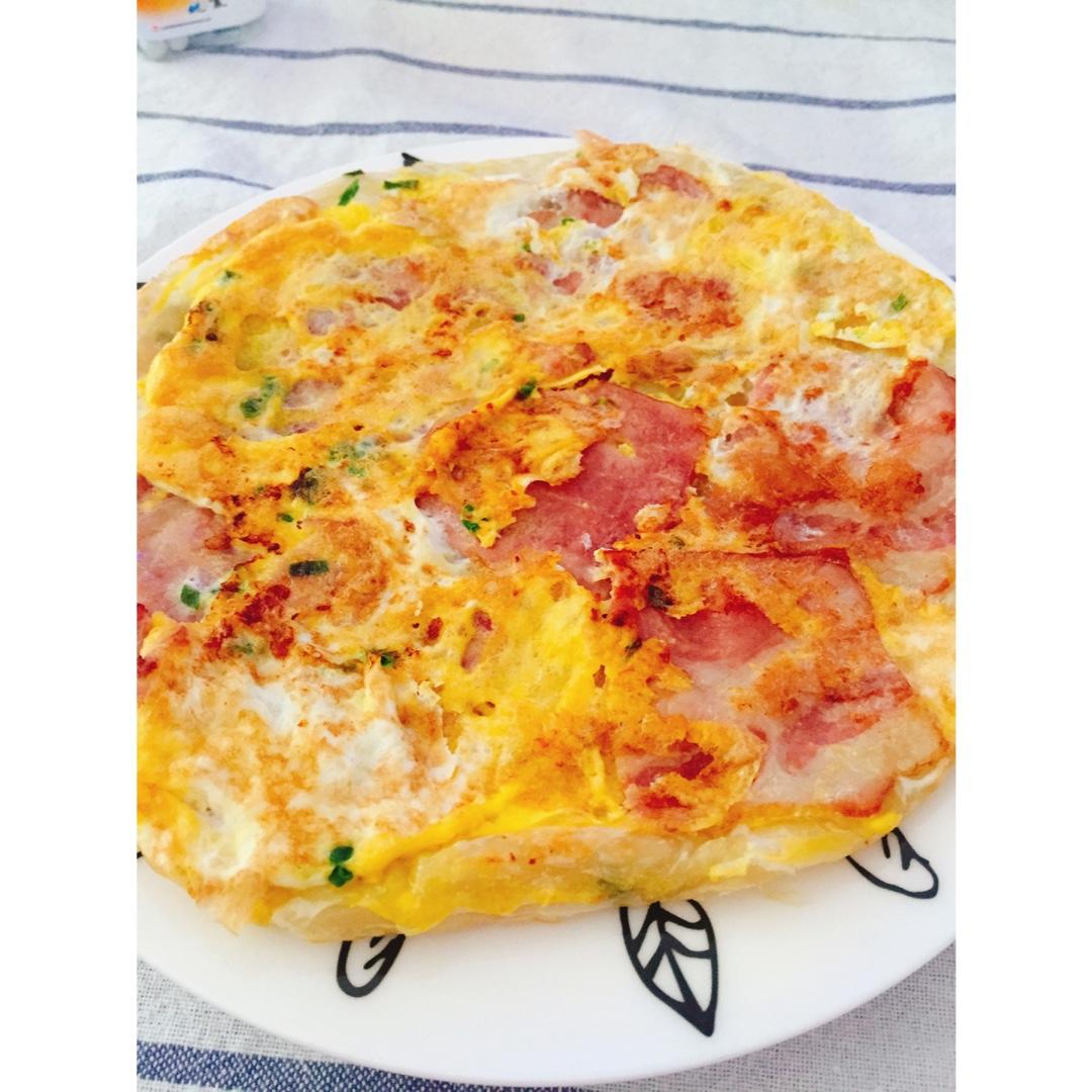 豪华版培根鸡蛋饼