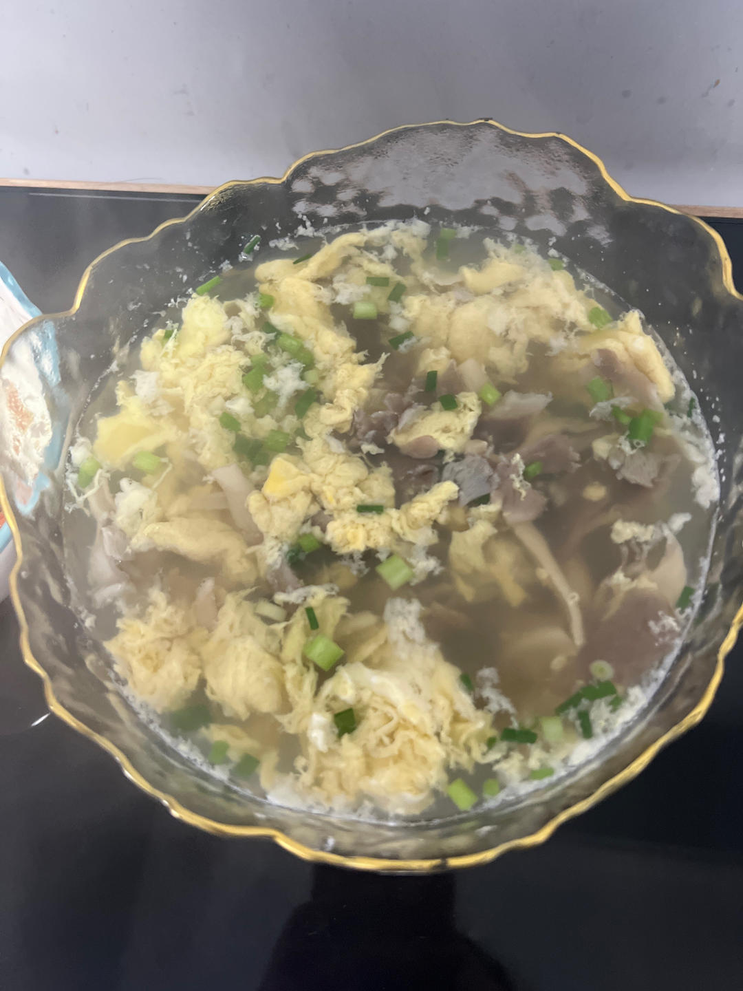 鸡蛋平菇汤