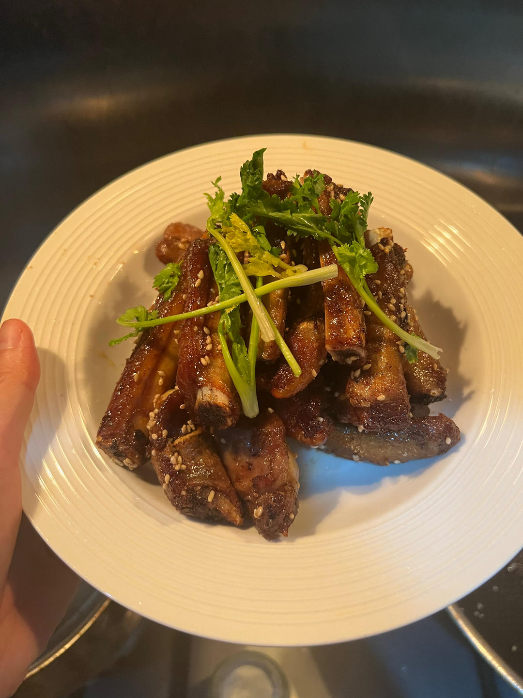 椒盐蒜香排骨
